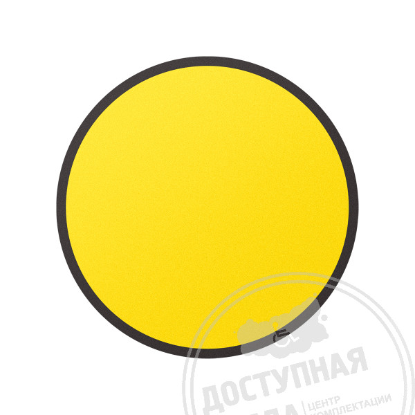 Круг контурный с каймой 150 мм (желтый)