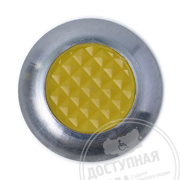 Индикатор тактильный, комб, М1, без штифта, AL/PL, D35х35, ж