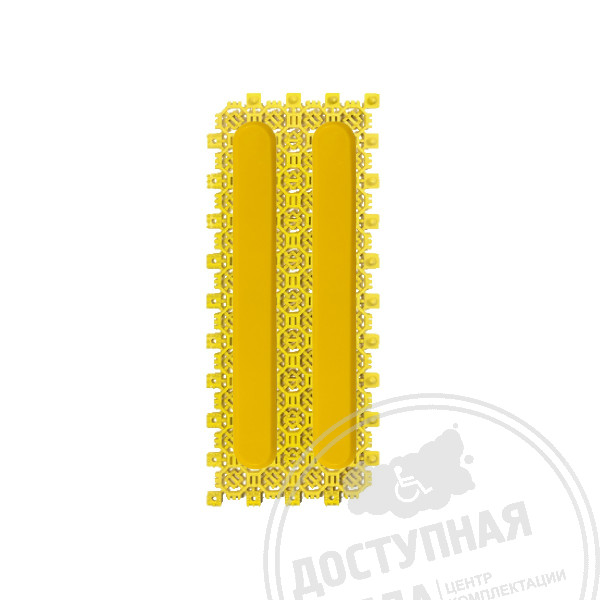 Модуль желтый с индикаторами (полоса), с вклейкой, 120х300мм