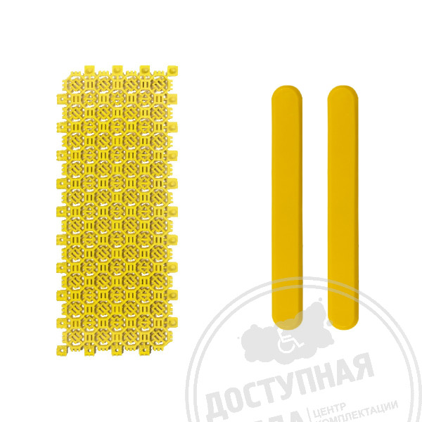 Модуль желтый с индикаторами (полоса), без вклейки, 120х300мм