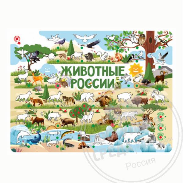 «Животные России» с индукц. системой 840x640мм