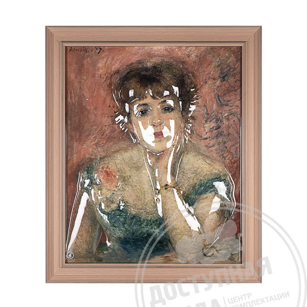 Картина 3D «Портрет актрисы Жанны Самари», тактильная