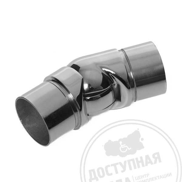 Отвод круглый для поручней пандуса-конструктора, регулируемый, нержавеющая сталь, D38 мм купить с доставкой по России можно по номеру: 8-800-775-63-58