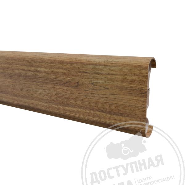 Поручень отбойник декоративный покрытие дерево Тактильный поручень для стен фактура дерева Алюминиевый поручень с покрытием ПВХ под дерево Поручень H140 дерево для маломобильных групп Элемент доступной среды поручень стиль дерево