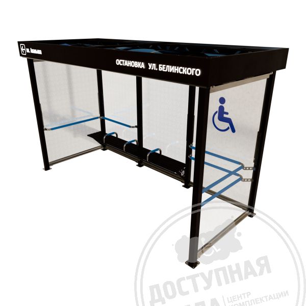 городская автобусная остановка, автобусная остановка для мгн, остановка общественного транспорта