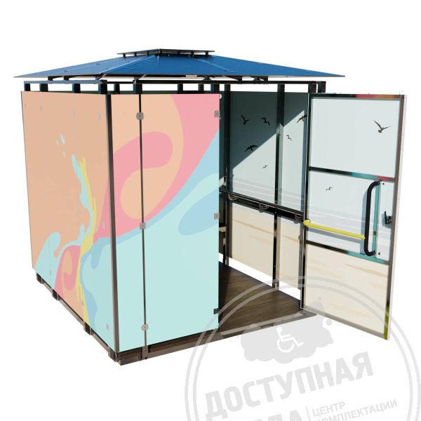 Пляжная кабинка для переодевания МГН купить арт. 51896-2 от Федерального дистрибьютора по цене 357 718 ₽