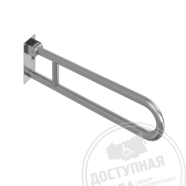 Поручень опорный откидной для санузла, со стопорным механизмом, без бумагодержателя, нержавеющая сталь, D38 мм, 600 мм купить с доставкой по России можно по номеру: 8-800-775-63-58