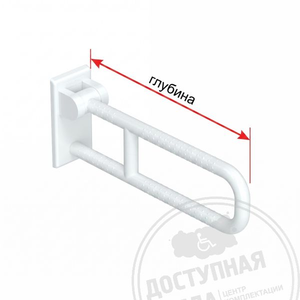 Поручень настенный, откидной, антибактериальный, D35, инд арт. 81203-IND, купить по цене 0 ₽, с доставкой по России