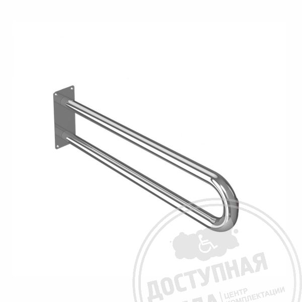 Поручень опорный, не откидной, пристенный, тип 2, AISI 304, D32