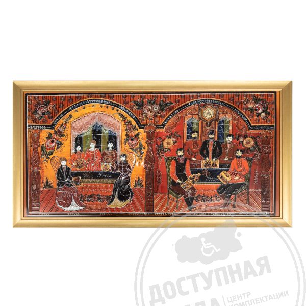 2d рисунок, городецкая роспись купить, картины для слепых, тактильные картины, фцко, адаптация музея, картина брайля