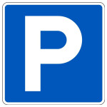 Дорожный знак 6.4 «Парковка (парковочное место)», светоотражающий