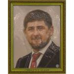 Портрет 3D Президент Чеченской Республики Кадыров Р.А., тактильный