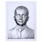 Портрет 3D Президент Украины Зеленский В.А.,тактильный
