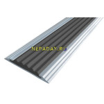 Алюминиевая накладная полоса, без технологических отверстий под крепёж, без покрытия, 40х5,6 мм