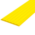 Лента тактильная, направляющая, ВхШхГ 3х50х1000, материал - ПУ, желтого цвета, самоклеящаяся