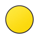 Круг контурный для контрастной маркировки дверных проемов, 150мм, желтый
