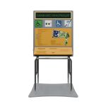 Тактильно-звуковая мнемосхема для входной группы с системой вызова помощи