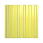 Плитка тактильная керамическая с продольными рифами для обозначения безопасного пути движения, желтая, 300х300мм