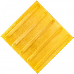 Плитка тактильная (направление движения, полоса), 35х300х300, бетон, жёлтый