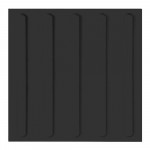 Плитка тактильная (направление движения, полоса по ГОСТ Р 52875-2018) 300х300х5, ПУ, черный