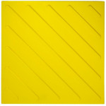 Плитка тактильная (смена направления движения, диагональ по ГОСТ Р 52875-2018) 500х500х4, ПУ, желтый