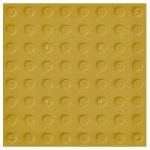 Плитка тактильная (преодолимое препятствие, поле внимания, конусы линейные) противоскользящая, 500х500х5, ПВХ, желтый