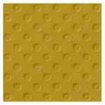 Плитка тактильная (непреодолимое препятствие, конусы шахматные) противоскользящая, 500х500х5, ПУ, желтый