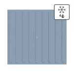 Плитка тактильная (направление движения, полоса) противоскользящая, 500х540х5, ПУ, серый