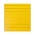 Плитка тактильная (направление движения, полоса) противоскользящая, 500х540х5, ПВХ, желтый