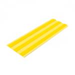 Лента тактильная направляющая, 4х180 мм, материал-ПВХ, 3 желтые полосы на желтой основе, самоклеящаяся