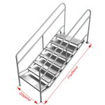Лестница доступного входа в бассейн для инвалидов, индивидуальный размер