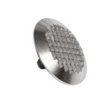 Конус тактильный, рифленый, M1, со штифтом, эконом., D35х35, H-4мм, I-13мм, AISI304 (преодолимое препятствие, непреодолимое препятствие)