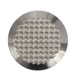 Конус тактильный, рифленый, без штифта, эконом., D35х35, H-5мм, I-0мм, AISI304 (преодолимое препятствие, непреодолимое препятствие)