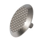 Конус тактильный, рифленый, M2, со штифтом, эконом., D35х35, H-5мм, I-12мм, AISI304 (преодолимое препятствие, непреодолимое препятствие)