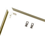 Алюминиевая рамка для обрамления печатных изделий, золото матовое, 10 мм
