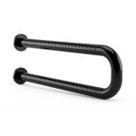 Поручень антибактериальный, пристенный, опорный, не откидной, D35 мм, черный