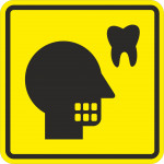 Б 55 Пиктограмма тактильная Кабинет стоматолога, монохром