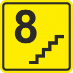 A 19 Тактильная пиктограмма для нумерации восьмого этажа
