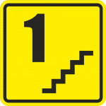 A 19 Тактильная пиктограмма для нумерации первого этажа