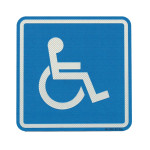 Пиктограмма тактильная G-02 Доступность для инвалидов в креслах-колясках, монохром