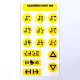 Набор тактильных наклеек для лифта №4 130x70мм: цена 218 ₽, оптом, арт. 10088-3