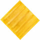 Плитка тактильная из высокопрочного бетона с продольным расположением рифов, цвет жёлтый, размер 300x300мм купить 
