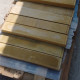 Шуцлиния гладкая 630х100х50, бетон, желтый, 2 кат