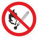 P 02 Запрещается пользоваться открытым огнем