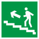 Пиктограмма E 16 Направление к эвакуационному выходу по лестнице вверх: цена 0 ₽, оптом, арт. 20288-PL