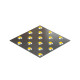 Плитка тактильная со сменными рифами (конусы шахматные) 300х300, AISI304, желт.: цена 0 ₽, оптом, арт. 50455-2-AISI304-300x300-Y
