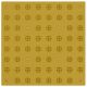Плитка тактильная (конусы лин) противоск., 500х500х5, ПУ, жел арт. 50530-2-PU-500x500x5-Y, купить по цене 1 224 ₽, с доставкой по РФ