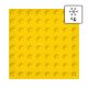 Плитка тактильная для преодолимых препятствий 500х500х5 ПУ желтая | Купить оптом