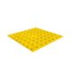 Полиуретановая тактильная плитка желтого цвета 500х500х5 с линейными конусами купить по оптовой цене с доставкой по РФ