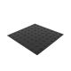 ПВХ тактильная плитка черного цвета 500х500х5 с линейными конусами купить по оптовой цене с доставкой по РФ